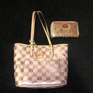 Michael Kors small tote & wallet